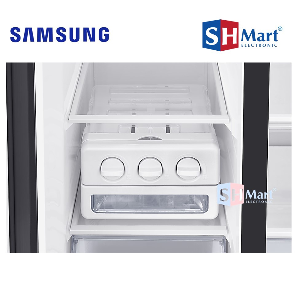 SAMSUNG KULKAS SIDE BY SIDE ALL AROUND COOLING 700 L RS62R5041B4 (Medan)