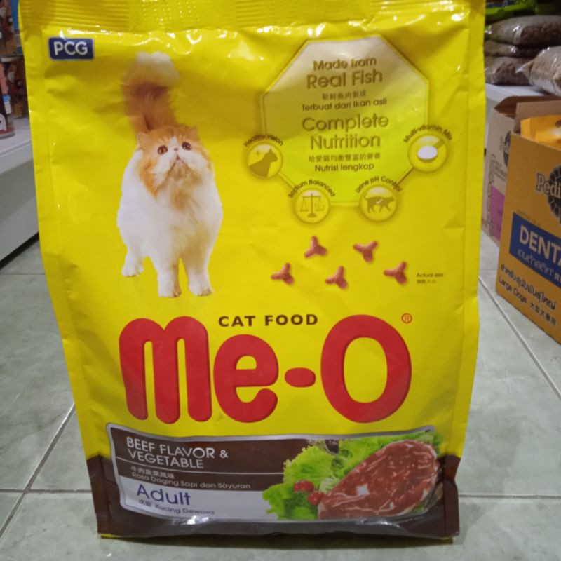 Meo Beef Flavor&amp;Vegetable 1,2kg ~Makanan kucing Dewasa