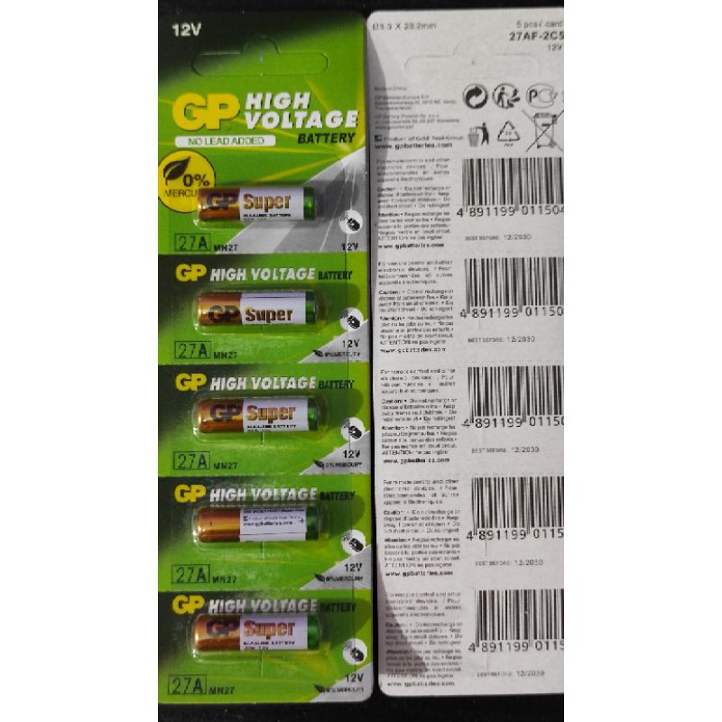 Baterai Battery 23A 23AE 23 A GP23A GP 23AE GP 23A 27 A 27A GP27A 12V Super Alkaline GP Original