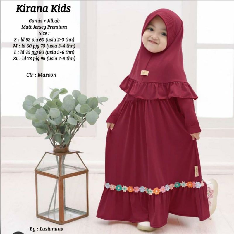 GAMIS ANAK KIRANA KIDS BY LUSIANANS