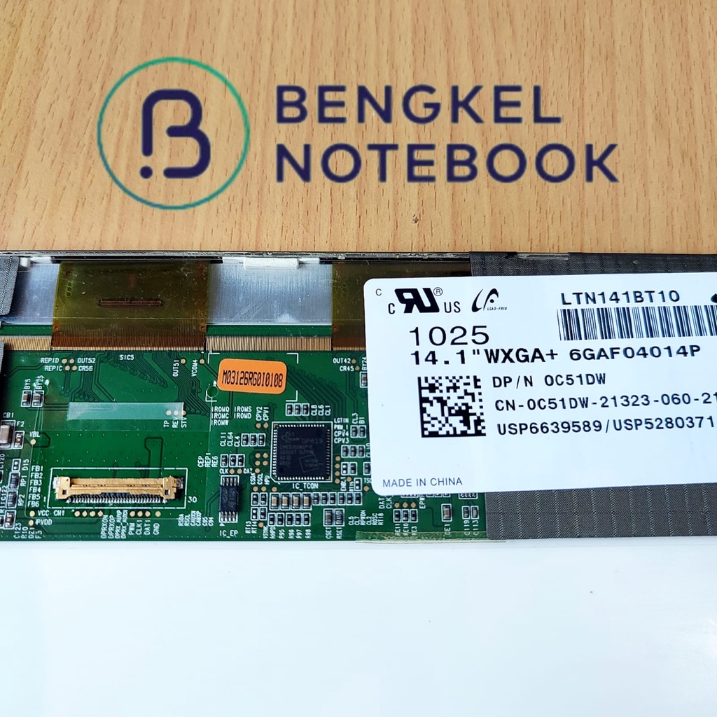 LCD 14.1&quot; LED Dell E6410 E5410 LP141WX5 TPP1 B141EW05 V.5 LTN141AT16 N141I6-D11 1280*800 30pin +Packing kayu