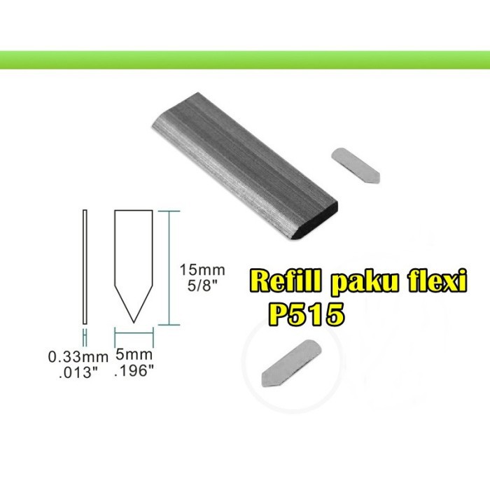 

Eceran Paku Flexi Point Staple Fleksi Points Penahan Papan Belakang Bingkai Frame Pigura P515