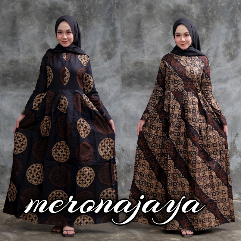 MERONAJAYA - Gamis Batik Modern Standar_jumbo ld 120