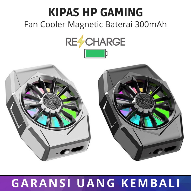 Kipas Pendingin Cooling Fan Hp Baterai Rechargeable Cooler Smartphone Gaming All Varian