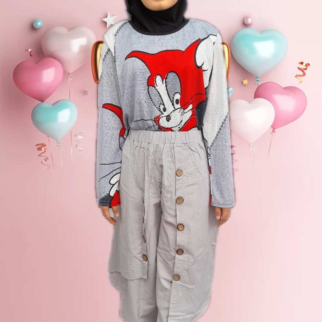 Celana Cutbray Katun Import Wanita