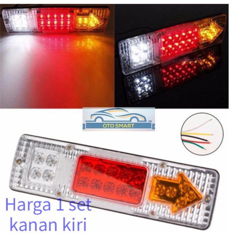 Lampu Indikator Mundur Belakang Mobil box Pick Up L 300 dll StopLamp Universal LED 12 VOLT Trailer Caravan Van