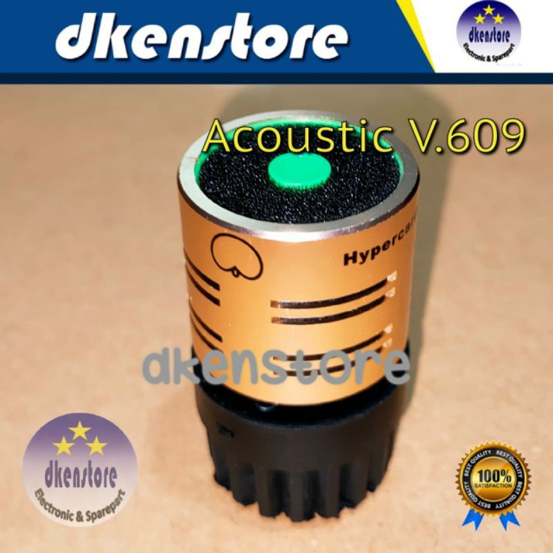 Spool Mic Acoustic V609 Sensitif buat Microphone Vocal kabel dan wireless Original