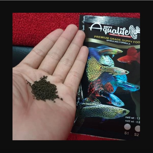 Pelet Aqualife Guppy Pellet Pakan Makanan Ikan Hias Guppy Premium Food