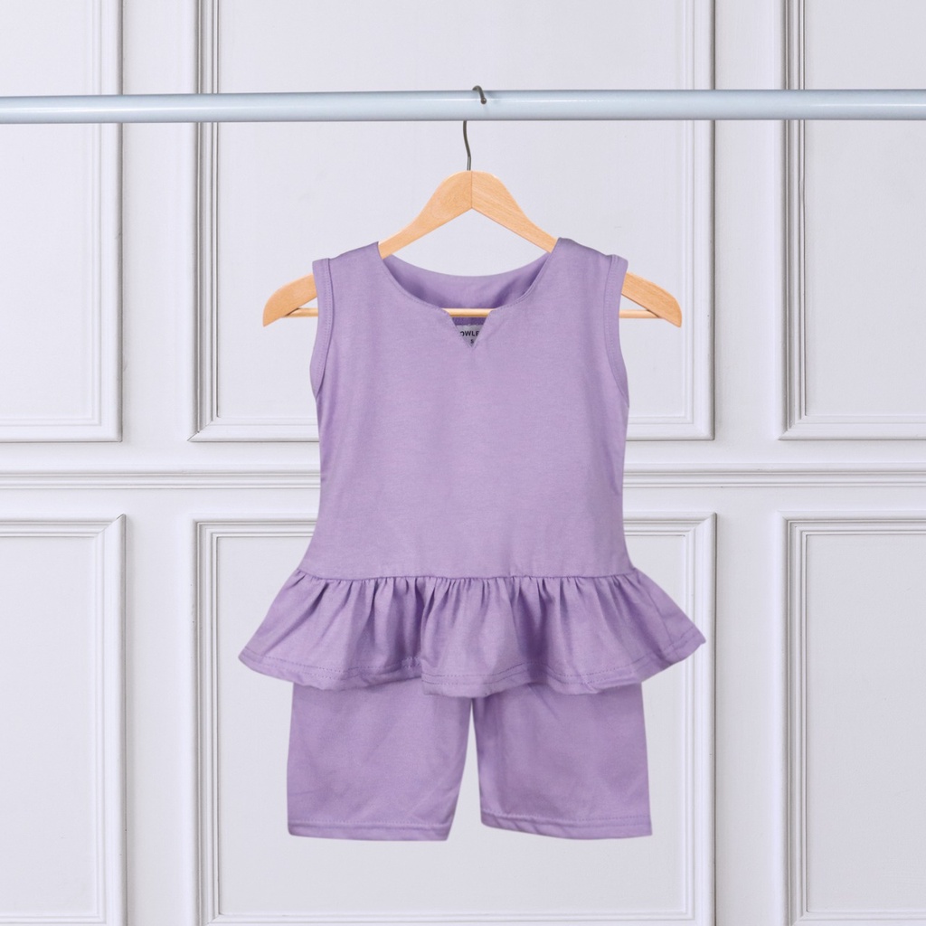 Owlet - setelan singlet anak perempuan/ set anak perempuan / setelan anak polos