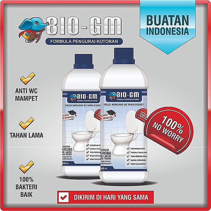 Mengatasi WC / Septic Tank Mampet, Penuh, Luber [BIO GM 500ml] BISA COD