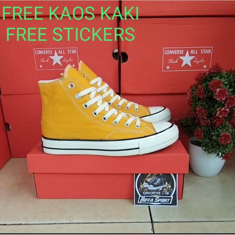 SEPATU CONV3RSEE 70S YELLOW HIGH  PREMIUM BNIB MURAH