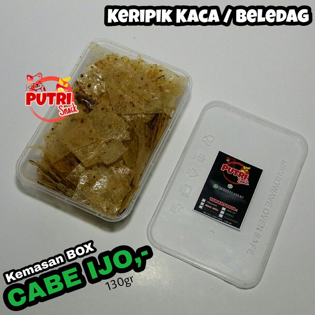 Keripik Kaca Beledag Kemasan Box Extra Daun Jeruk