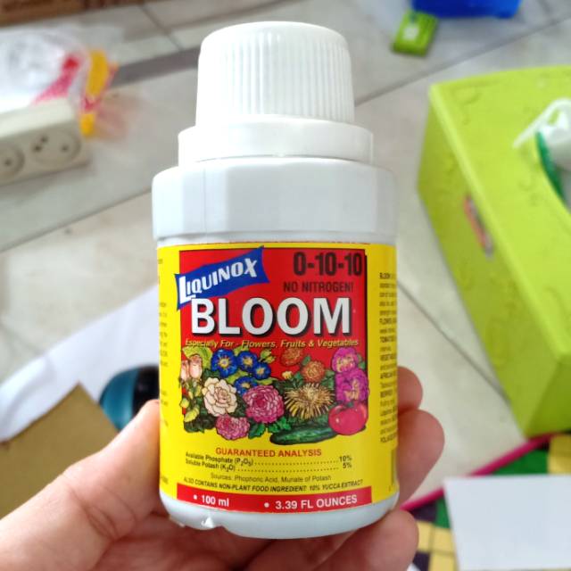 LIQUINOX - pupuk BLOOM isi 100 ml - pupuk perangsang buah dan bunga