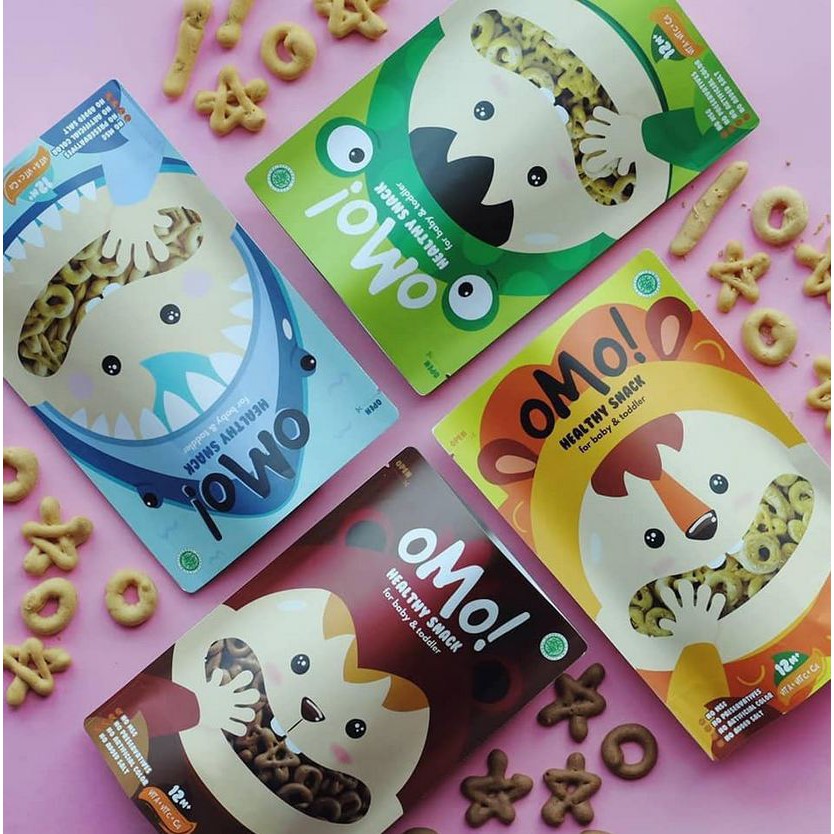 OMO Healthy Snack For Kids / OMO! Healthy Snack For Kids Camilan Bayi / Snack MPASI / Snack Bayi / Snack Anak / Cemilan Bayi / Cemilan Anak / Omo Snack / No Pengawet / Free Gluten / Halal BPOM