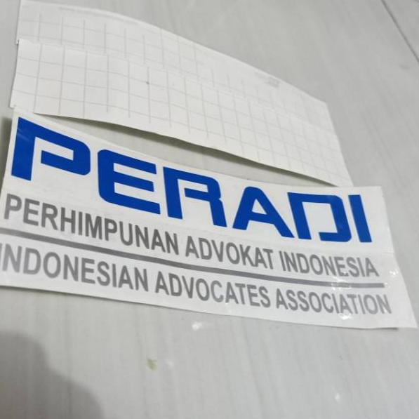 

Promo Spesial!! Stiker PERADI Cutting Sticker Tempelan Stiker PERADI 15cm x 5cm Satuan eygk215