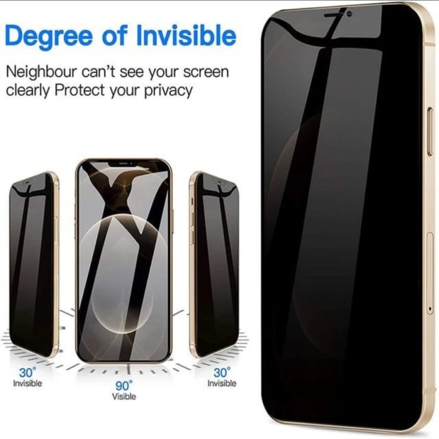 Spy Glass Iphone 5 5s 6 6G 6s 6Se 6s+ 7 7+ 8 8+ X Xs Xr Xs Max Tempered Glass Anti Spy Tg