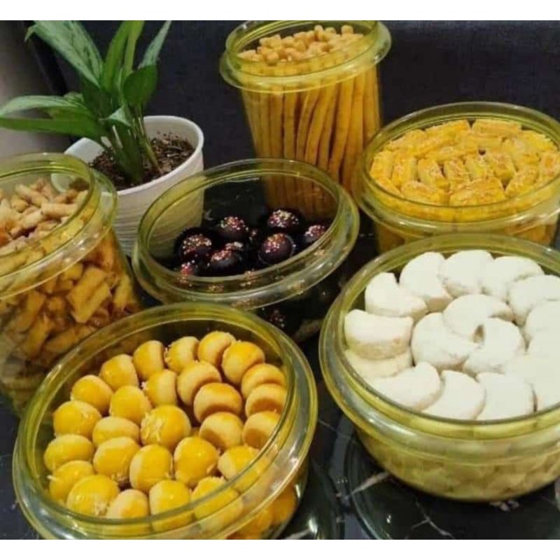 Tulipware toples kue kering Low Stack Handy jar Tulipware