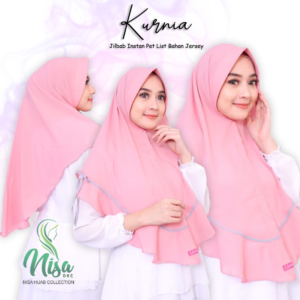 Jilbab Instan Kurnia List Pita Daily Hijab Simple Diamond