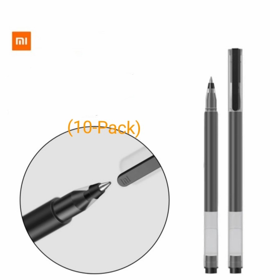MI GEL PEN 10pcs /Mi High Capacity Gelpen(10-Pack) - Hitam