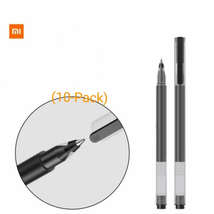 MI GEL PEN 10pcs /Mi High Capacity Gelpen(10-Pack) - Hitam