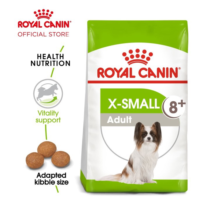 Royal Canin Xsmall Adult 8+ Makanan Anjing Senior Dry 1,5kg