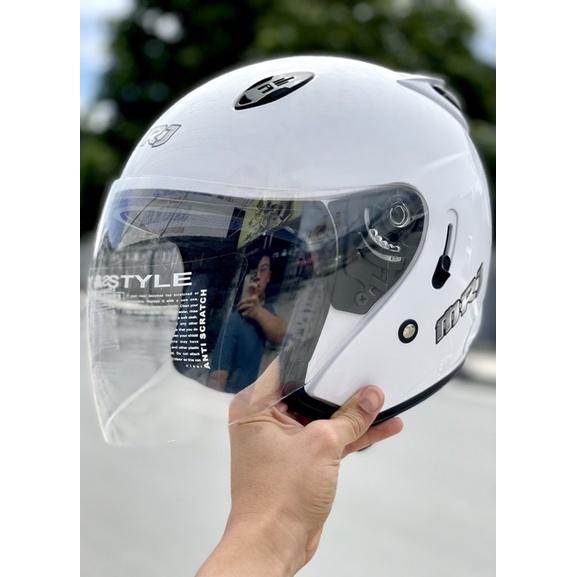 Helm Half Face Centro Double Visor G2 Mrj Gmt Pria Wanita Dewasa Sni