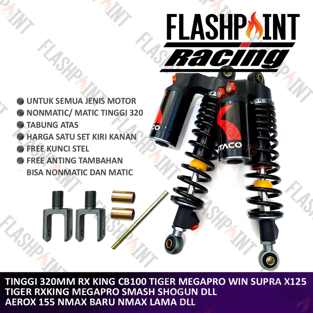 SHOCKBREAKER KITACO 320 MM 320MM TABUNG ATAS MODEL SHOWA WP SUPRA RXKING CB100 BLADE REVO AEROX NMAX