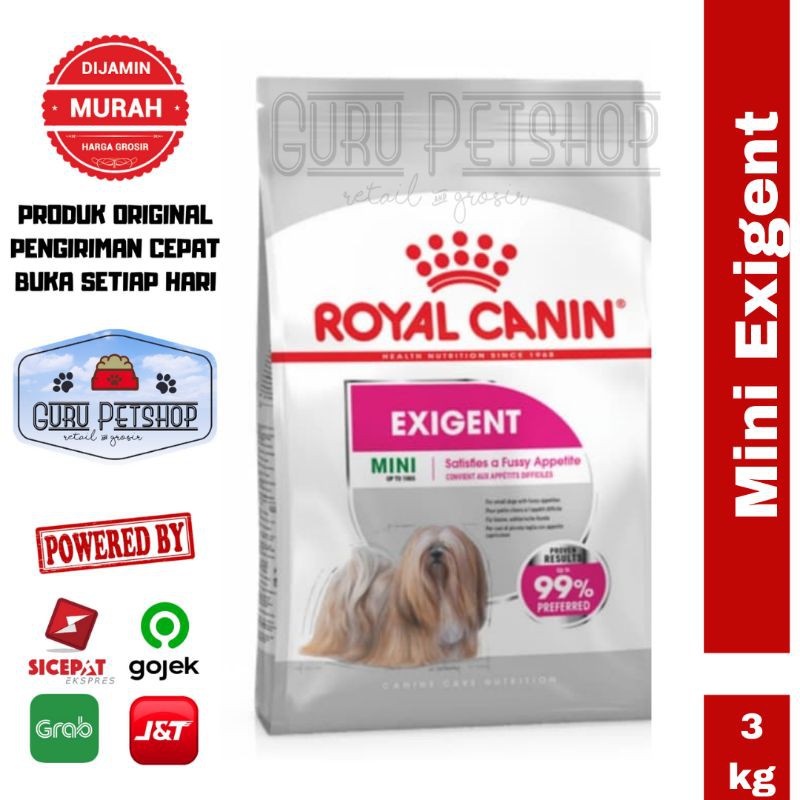 Royal Canin Mini Exigent 3kg Freshpack - Makanan Anjing Rewel Pemilih - Dry Dog Food Royal Canin