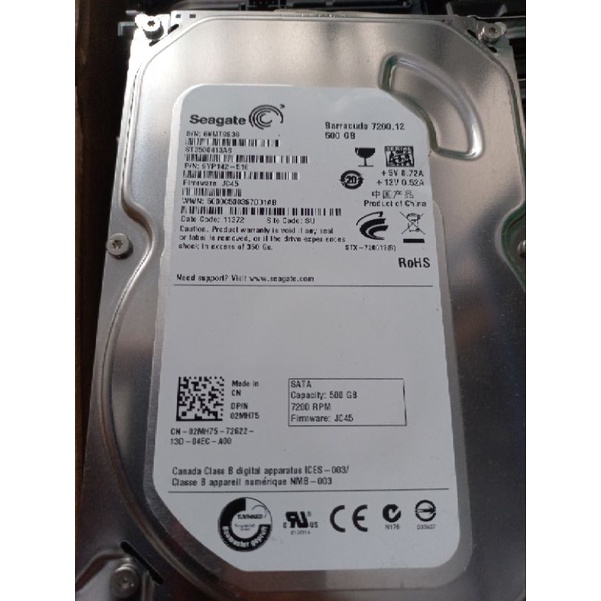 Hard Disk Sata 500GB