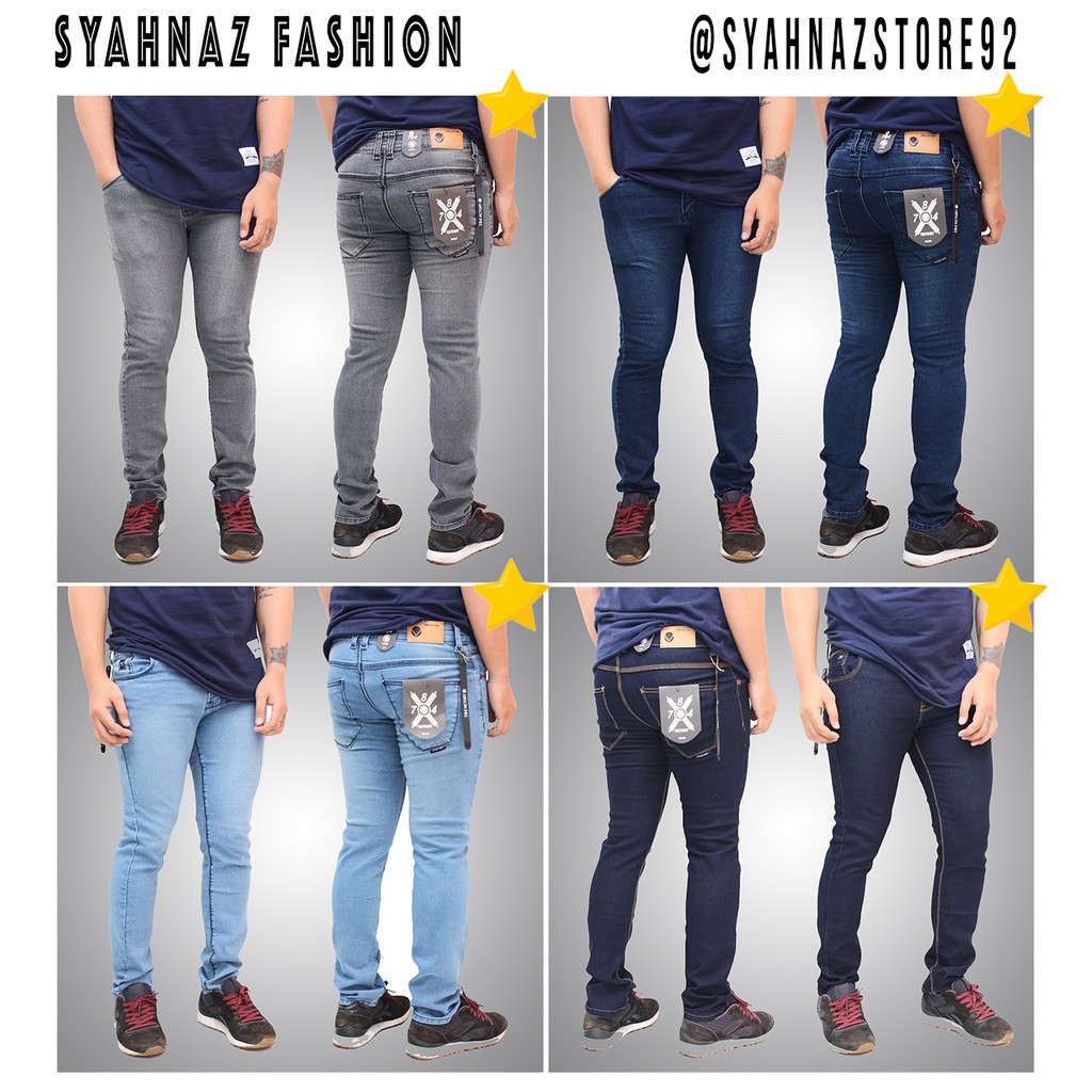 Celana jeans distro slim fit bahan tebal dan lembut Celana jeans distro slim fit bahan tebal dan lembut