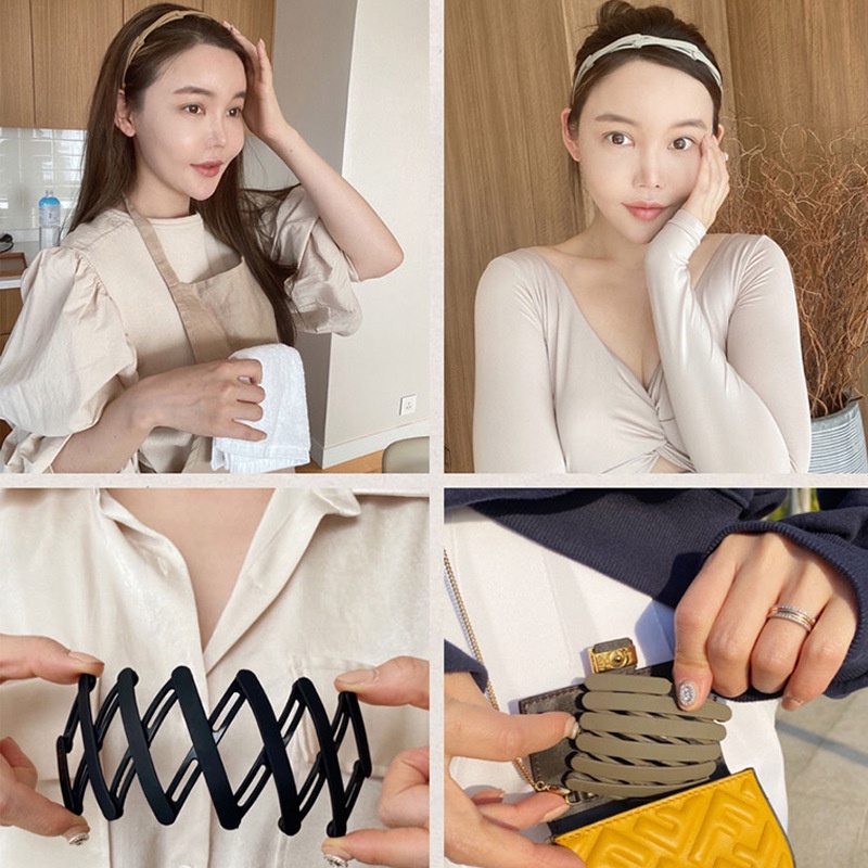 JOS0060 Bando Lipat Fashion Korea Style Bandana Rambut Magic Folded Hairband