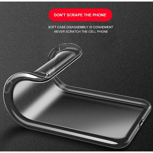 Casing Soft Case TPU Gel Silikon Transparan + Tempered Glass untuk Xiaomi pocophone F1