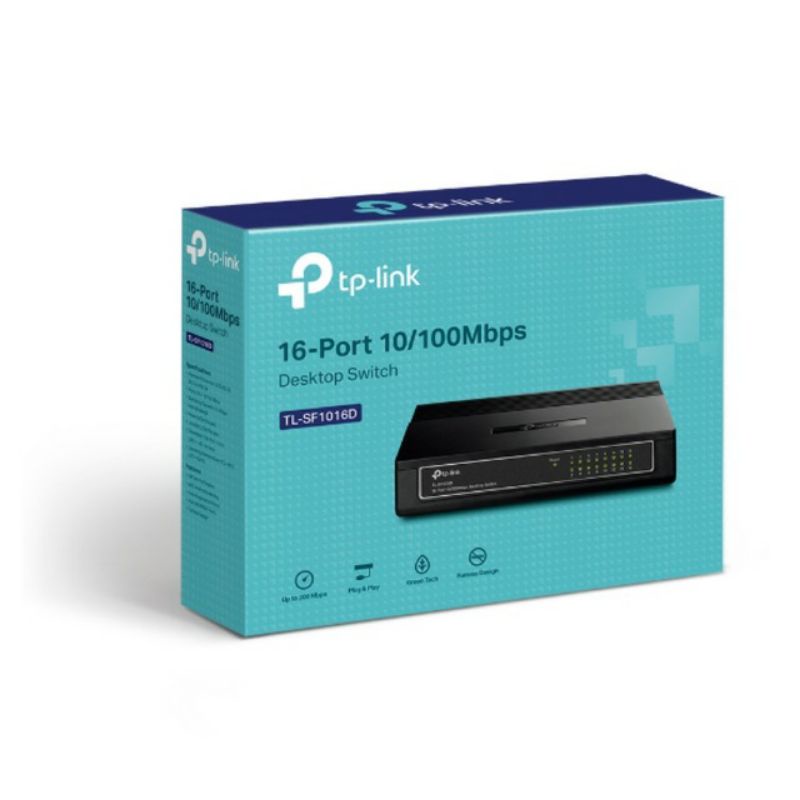 SWITCH TP-LINK ETHERNET 10/100MBPS 16 PORT TLSF1016D, SWITCH TP LINK TL-SF1016D  16 POET 10/100 MBPS