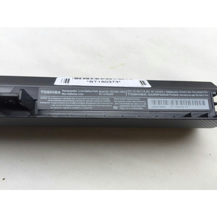 ORIGINAL BATERAI TOSHIBA 5185 C55 C55-B L55 L50-B PA5184 PA5185 PA5186