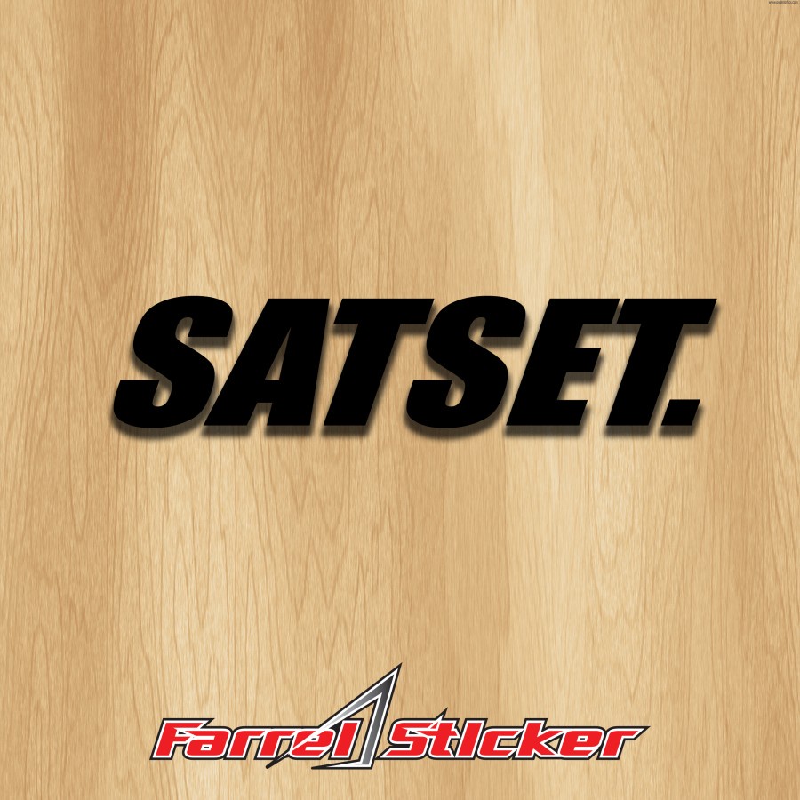 SIKER SATSET STICKER SAT SET 10 CM