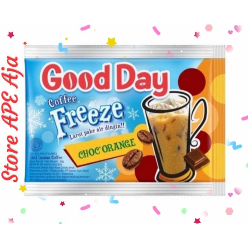 

GOOD DAY Freeze Choc'O'range [ 30 gr x 10 Sachet ]