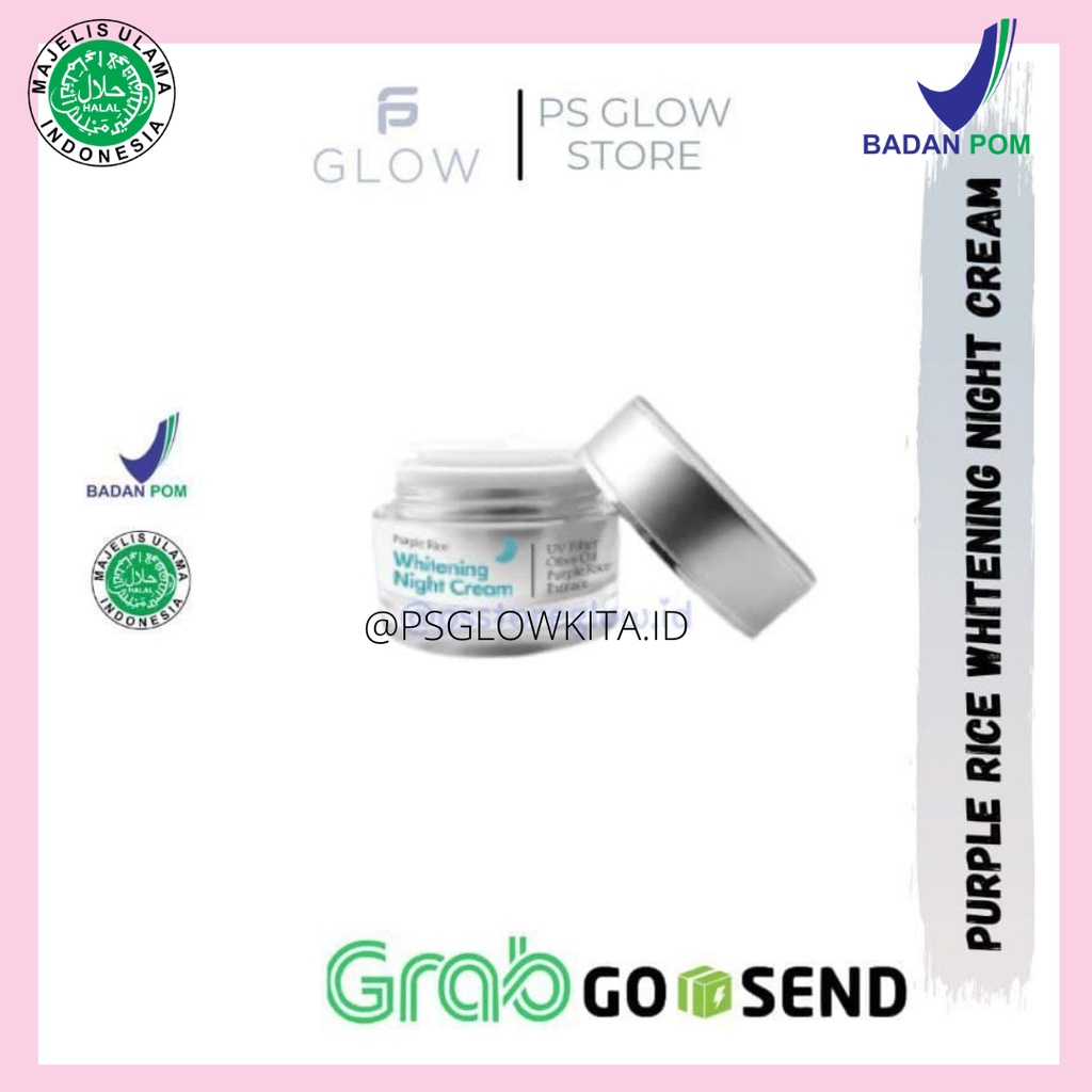 PURPLE RICE WHITENING NIGHT CREAM PS GLOW
