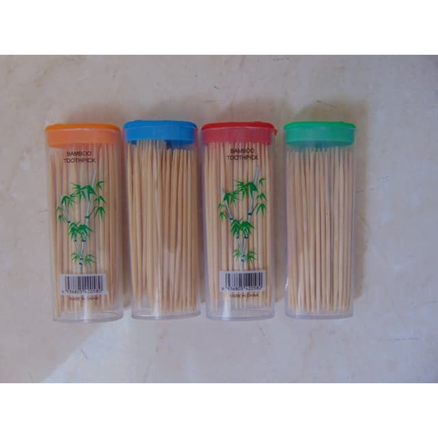 Tusuk Gigi Bambu Model Korek Api Bamboo Toothpick