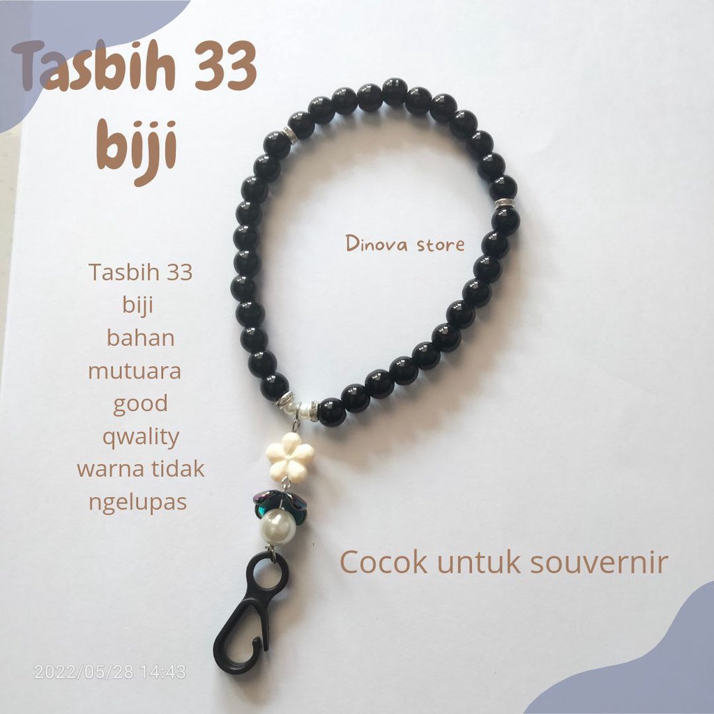 TASBIH 33 BIJI/tasbih 33 butir/tasbih mutiara/souvenir/souvenir umroh haji