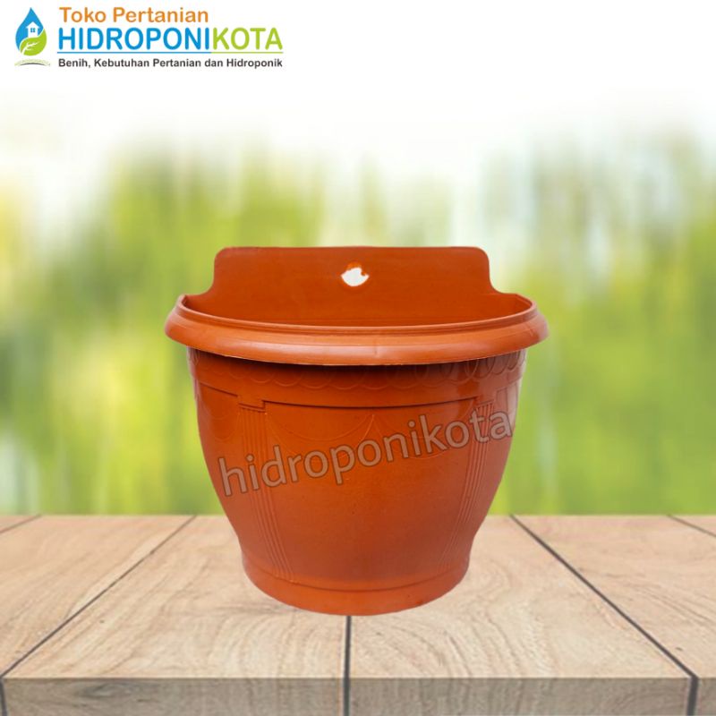 JET - pot dinding GARDEN merah bata - pot tembok - pot tempel - pot plastik