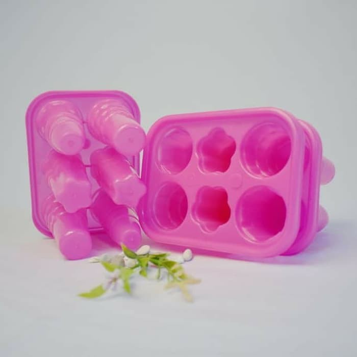 Cetakan Es Lilin / Lolly / Jelly Stik Motif  / Ice Tray Stick Cetakan Agar Isi 6 Stik / Agar