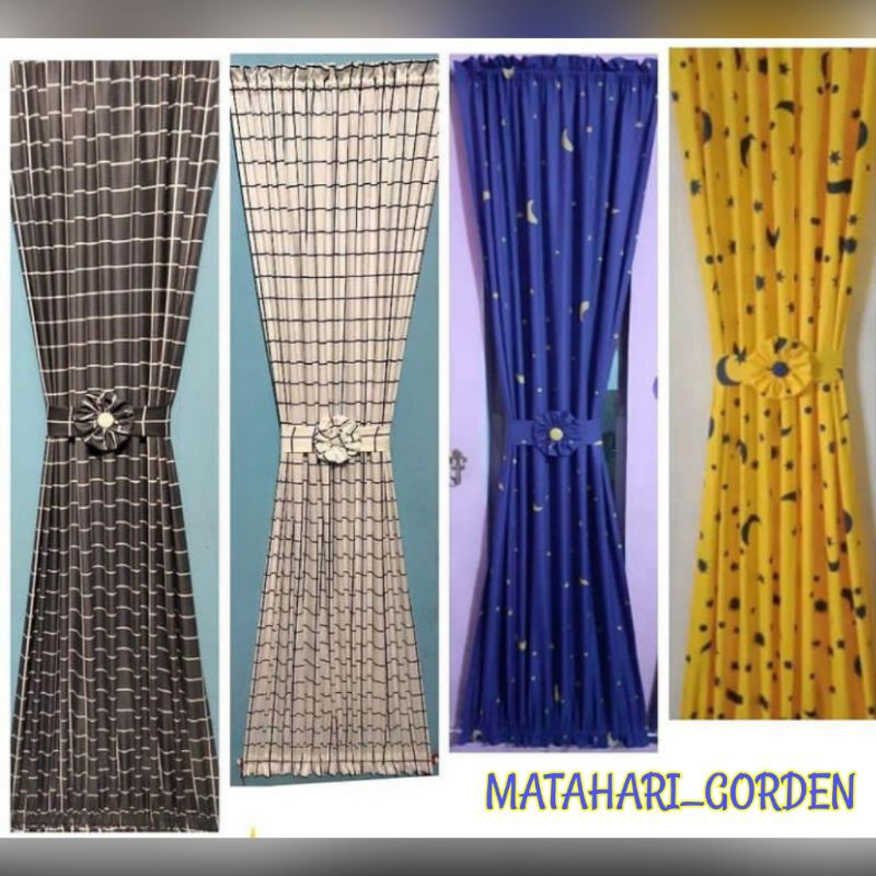 HORDENG JENDELA MINIMALIS/GORDEN VITRASE KUPU-KUPU/GORDYN BAHAN KATUN