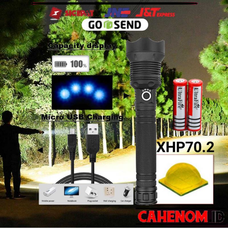 Senter LED Zoom Long Range XHP70