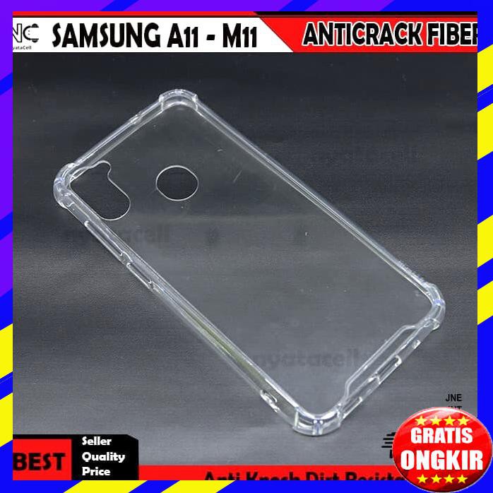 ACC HP SAMSUNG A11 M11 CASE ANTI CRACK FIBER CASING HARD SOFT