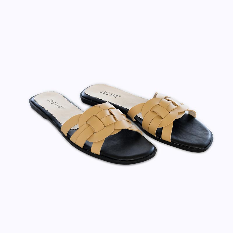 Original! Justin Sendal Teplek Wanita JH 50 Krem Kombinasi Bisa COD