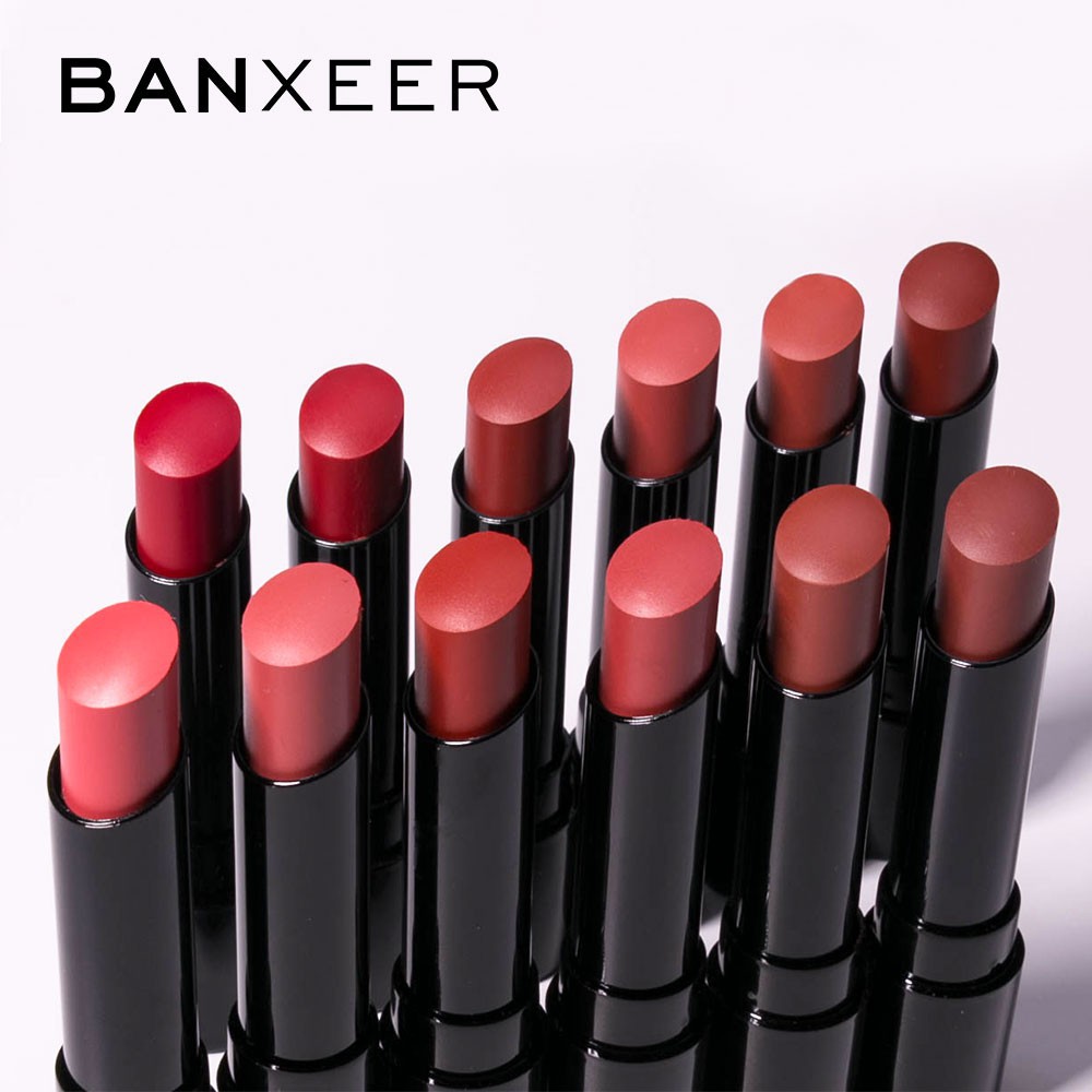 (READY &amp; ORI) Banxeer 12 Colors Matte Lipstick Lipstik Maverick Taboo Elegant Eternal - BX01 BX 01