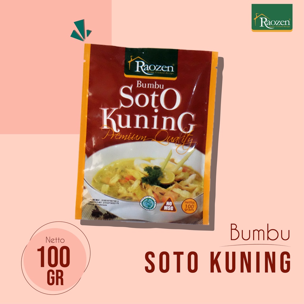 

Raozen Bumbu Masakan Soto Kuning Sachet 100gr