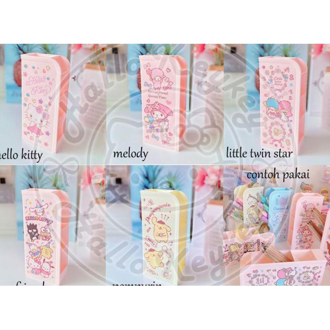 

holder alat tulis pen hello kitty melody little twin stars pompurin - little twin