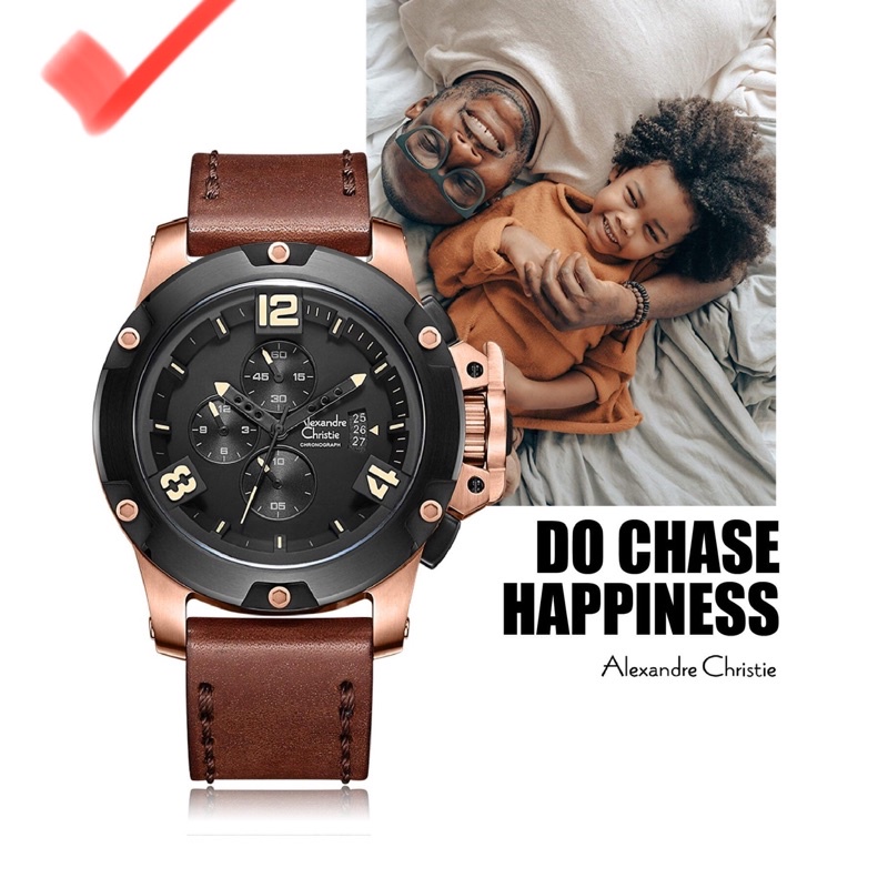 AC 6295 JAM TANGAN PRIA ALEXANDRE CHRISTIE AC6295 PRIA / AC 6295 LEATHER / 6295 ORI