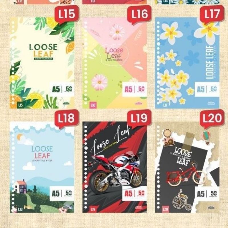 Loose Leaf 50 Lembar Full Colour